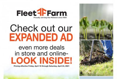 Fleet Farm Weekly Ad Flyer April 16 to April 24