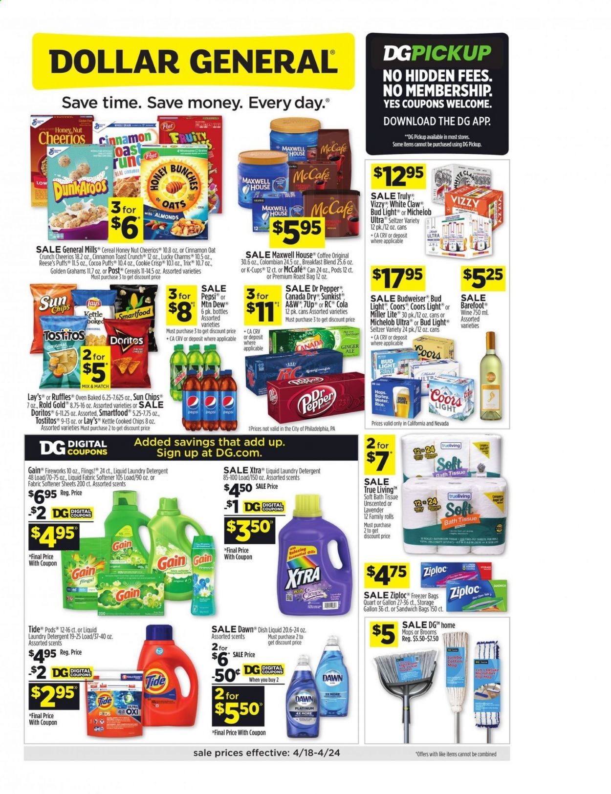Dollar General Weekly Ad Flyer April 18 to April 24