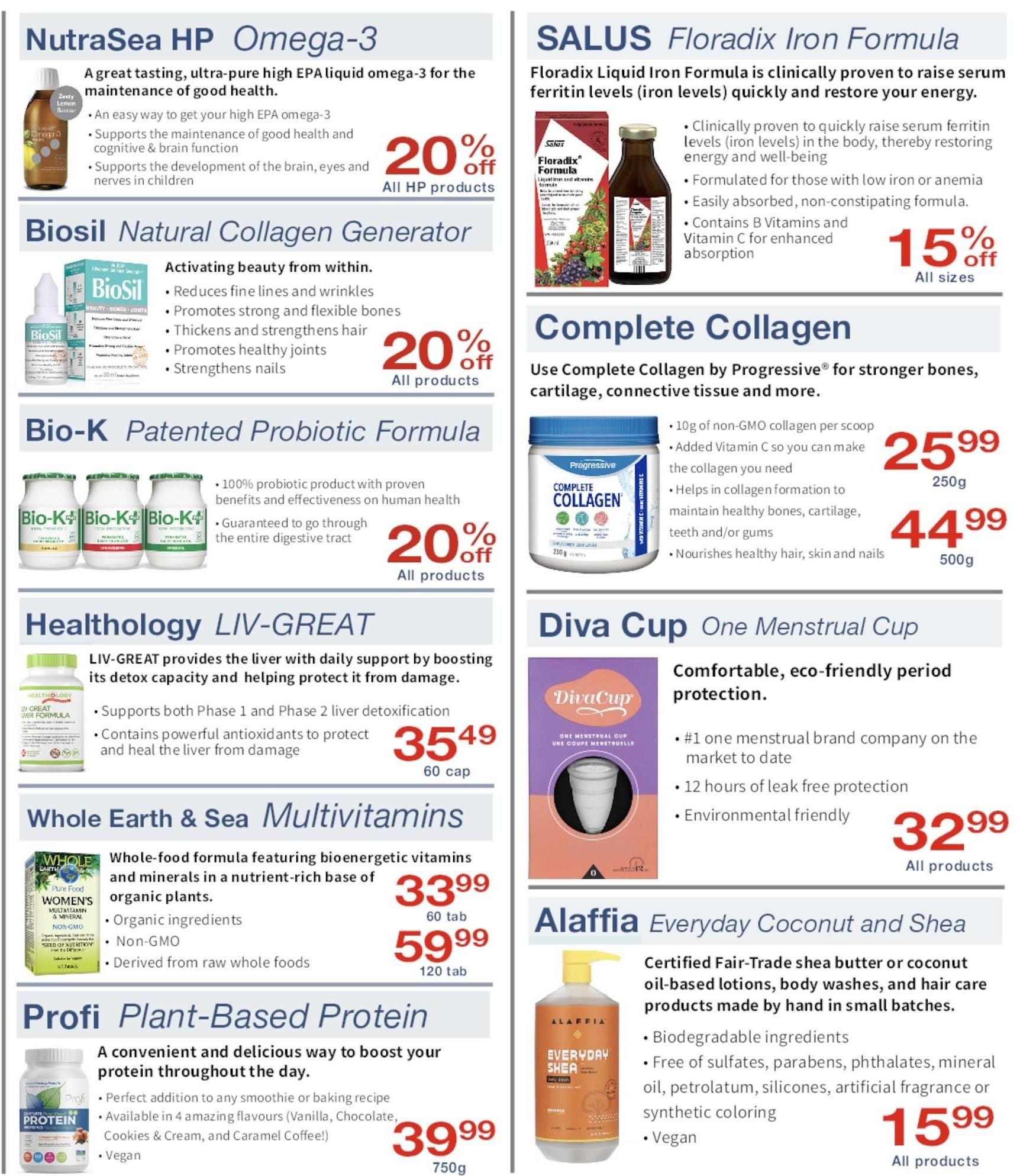 Noah's Natural Foods Flyer April 1 to 30