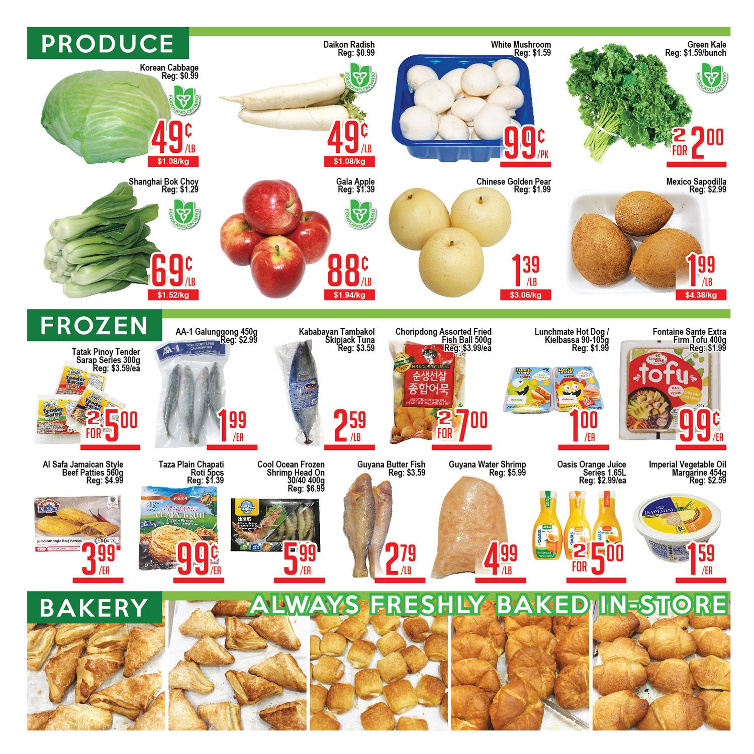 Skyland Food Mart Flyer October 18 to 24