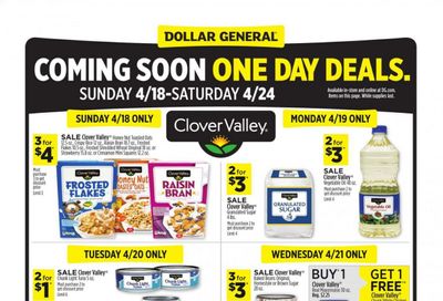 Dollar General Weekly Ad Flyer April 18 to April 24