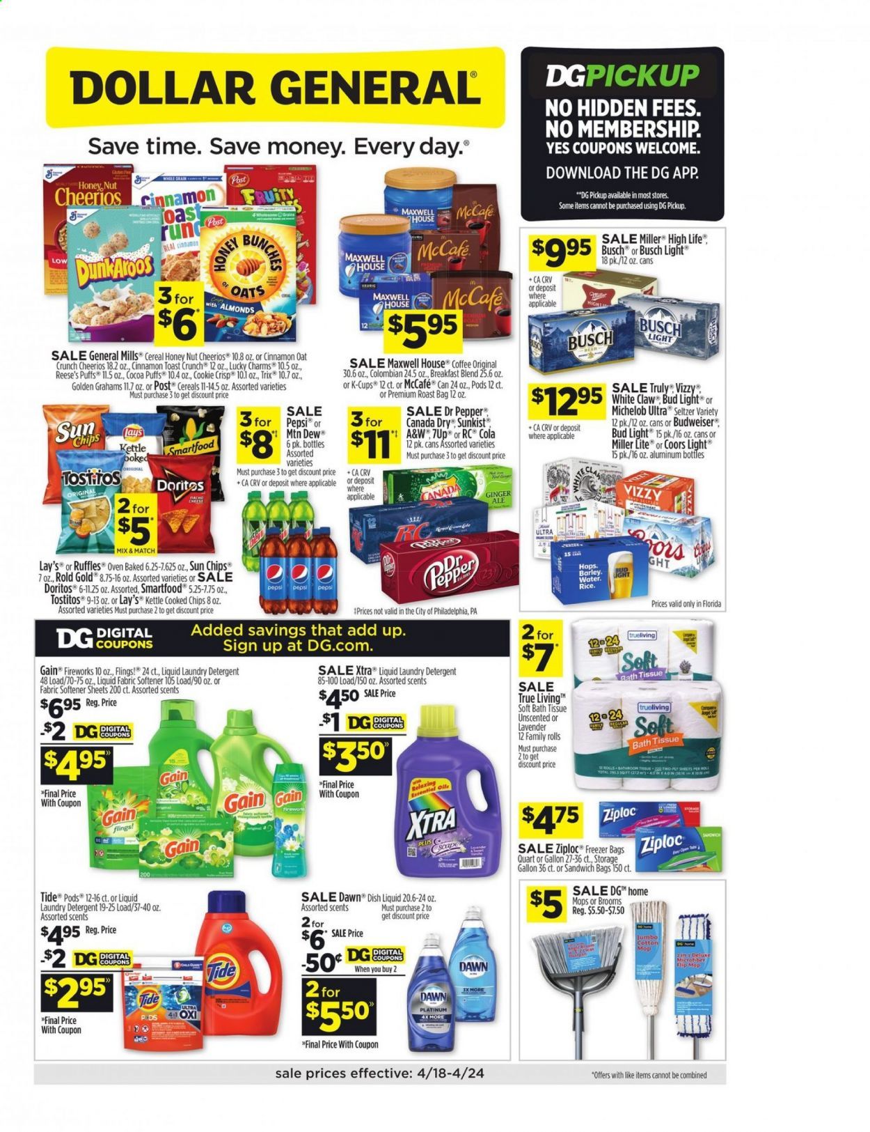 Dollar General (FL) Weekly Ad Flyer April 18 to April 24