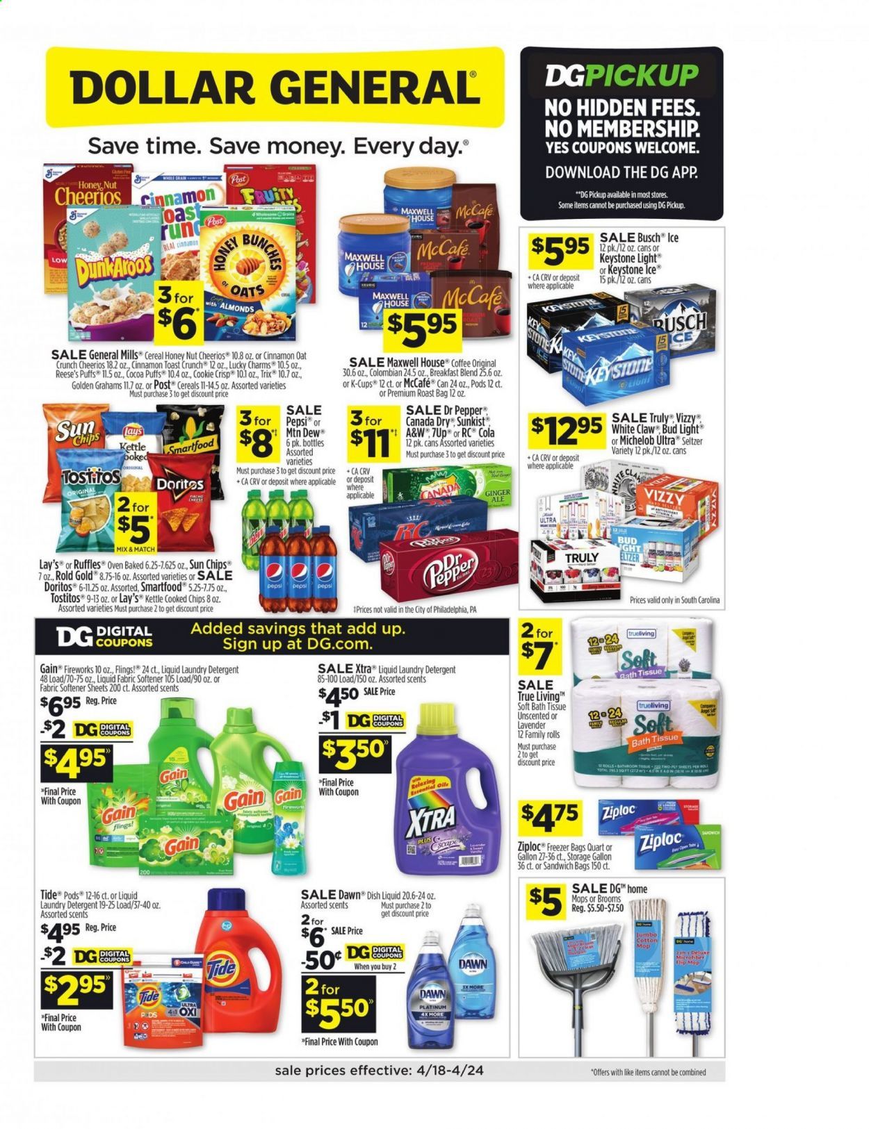Dollar General (SC) Weekly Ad Flyer April 18 to April 24