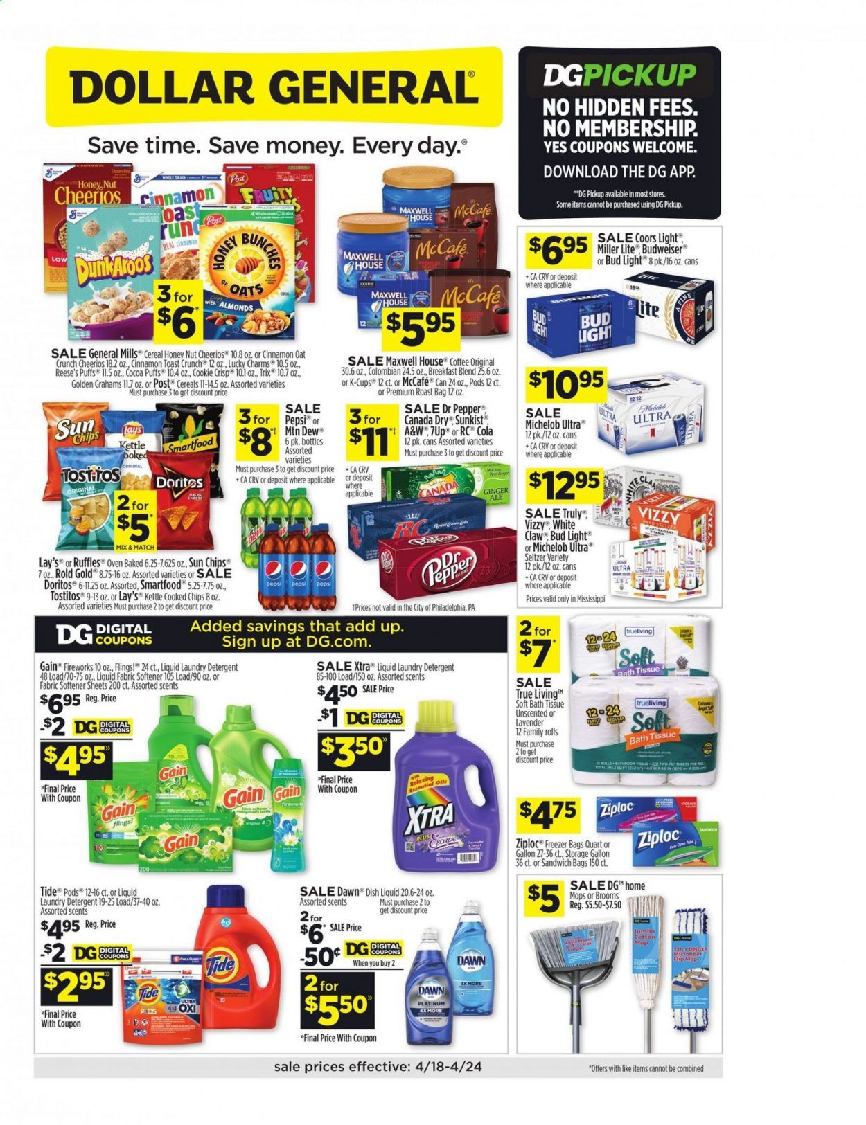 Dollar General (MS) Weekly Ad Flyer April 18 to April 24