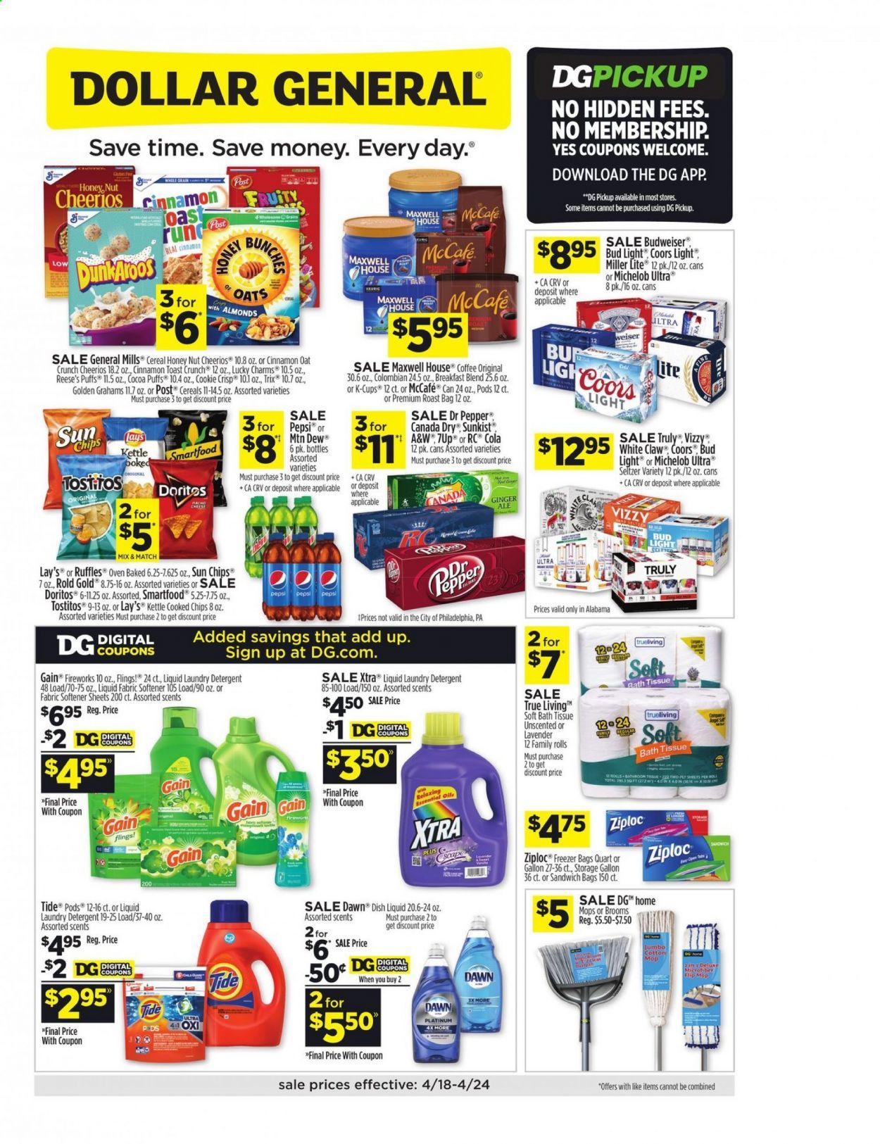Dollar General (AL) Weekly Ad Flyer April 18 to April 24