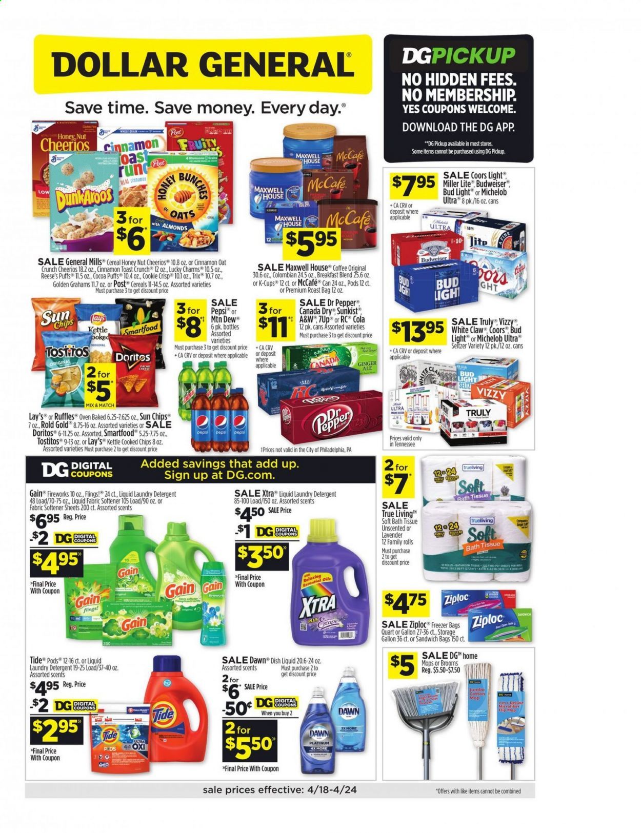 Dollar General (TN) Weekly Ad Flyer April 18 to April 24