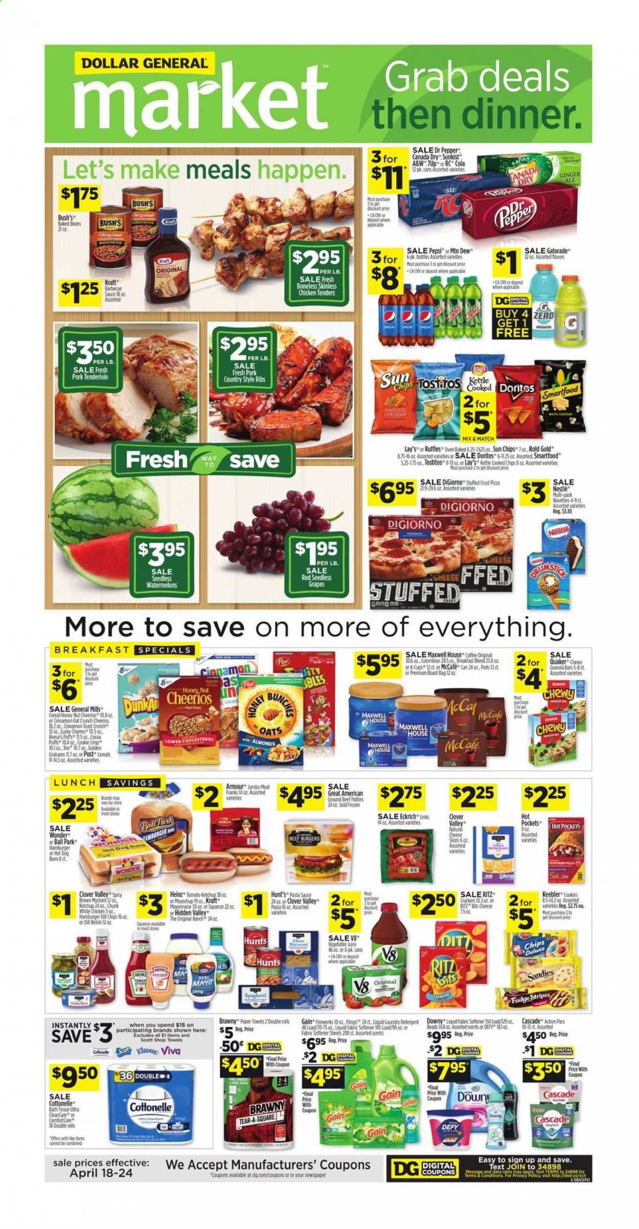 Dollar General (IN, OH) Weekly Ad Flyer April 18 to April 24