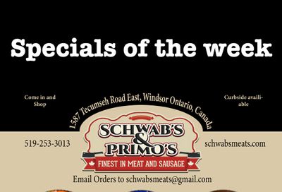 Schwab's & Primo's Flyer April 20 to 24