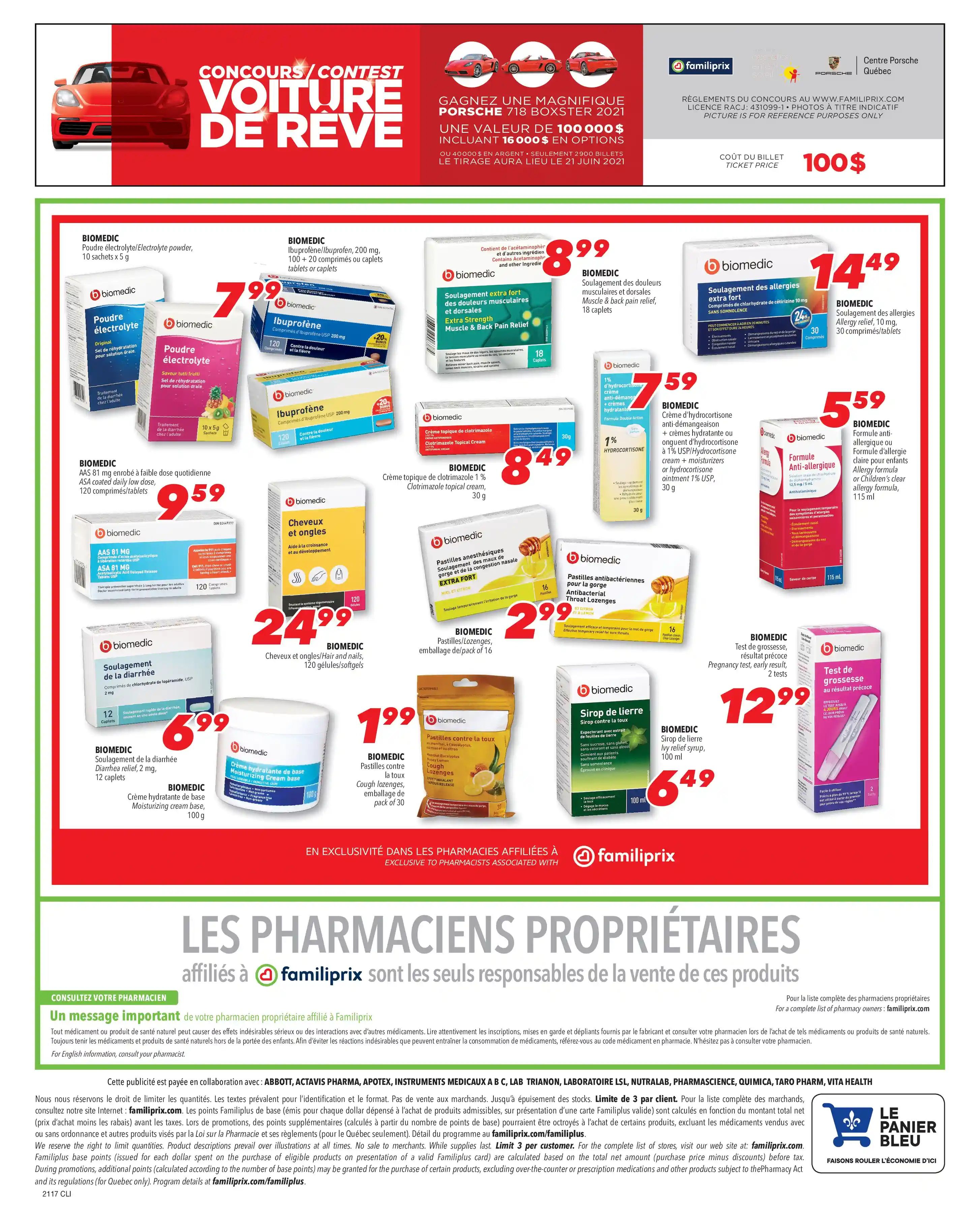 Familiprix Clinique Flyer April 22 to 28