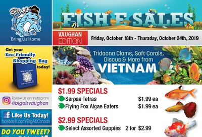 Big Al's (Vaughan) Weekly Specials October 18 to 24