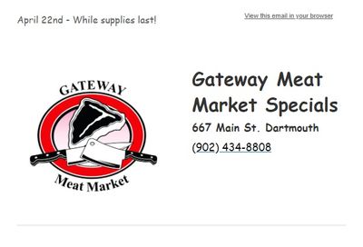 Gateway Meat Market Flyer April 22 to 28