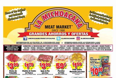 La Michoacana Meat Market (OK, TX) Weekly Ad Flyer April 21 to May 4