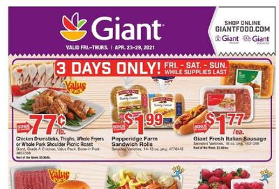 Giant Food Weekly Ad Flyer April 23 to April 29