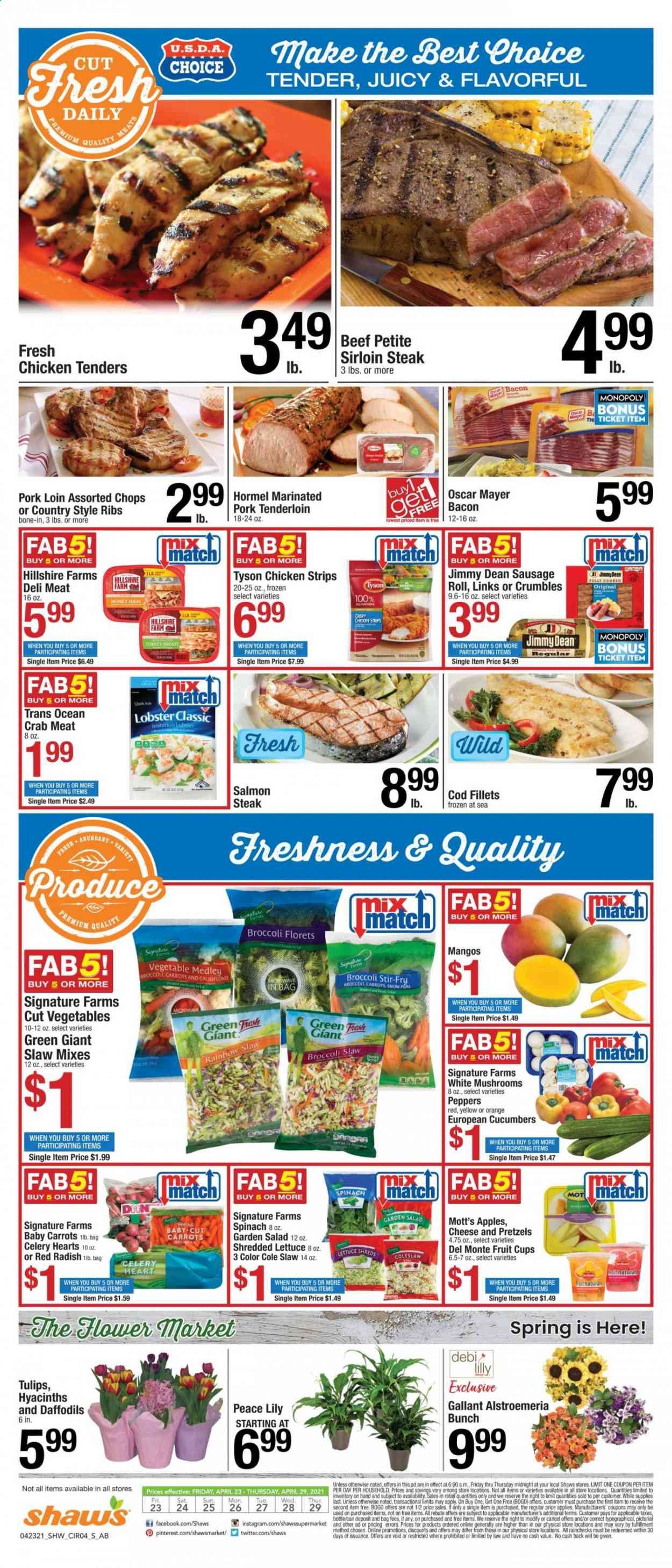 Shaw’s (MA, ME, NH, RI, VT) Weekly Ad Flyer April 23 to April 29