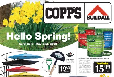 COPP's Buildall Flyer April 23 to May 2
