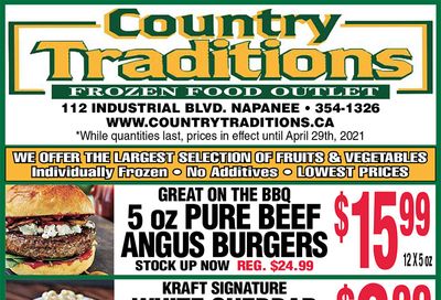 Country Traditions Flyer April 22 to 29