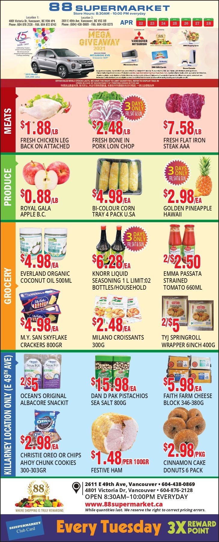 88 Supermarket Flyer April 22 to 28
