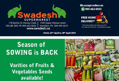 Swadesh Supermarket Flyer April 22 to 28