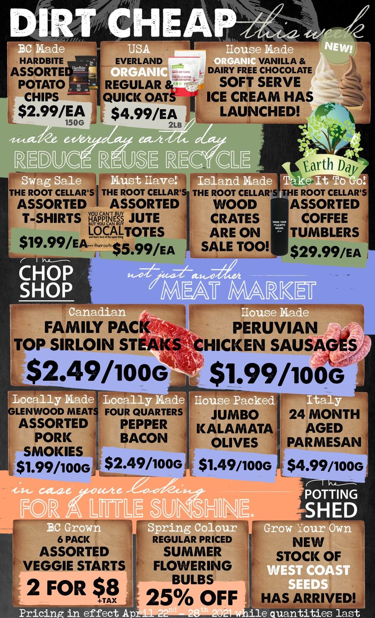 The Root Cellar Flyer April 22 to 28