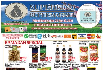 Superking Supermarket (London) Flyer April 23 to 29