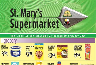 St. Mary's Supermarket Flyer April 23 to 29
