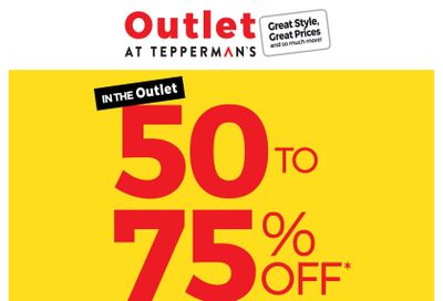 Outlet at Tepperman's Flyer April 23 to 29