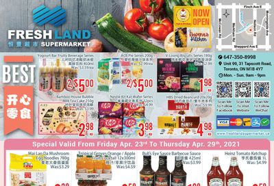 FreshLand Supermarket Flyer April 23 to 29