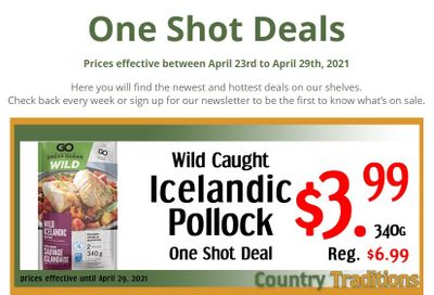 Country Traditions One-Shot Deals Flyer April 23 to 29