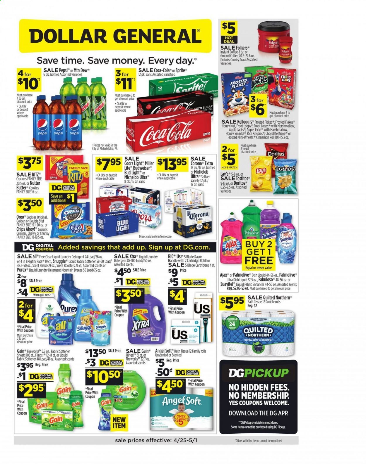 Dollar General (TN) Weekly Ad Flyer April 25 to May 1