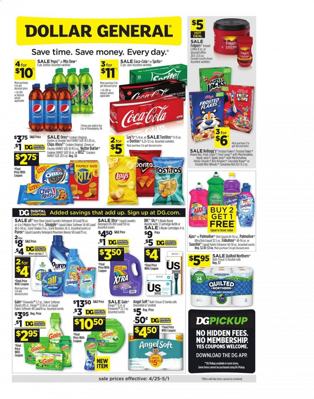 Dollar General (GA, IA, LA, MI, MN, NY, OH, OK, PA) Weekly Ad Flyer April 25 to May 1