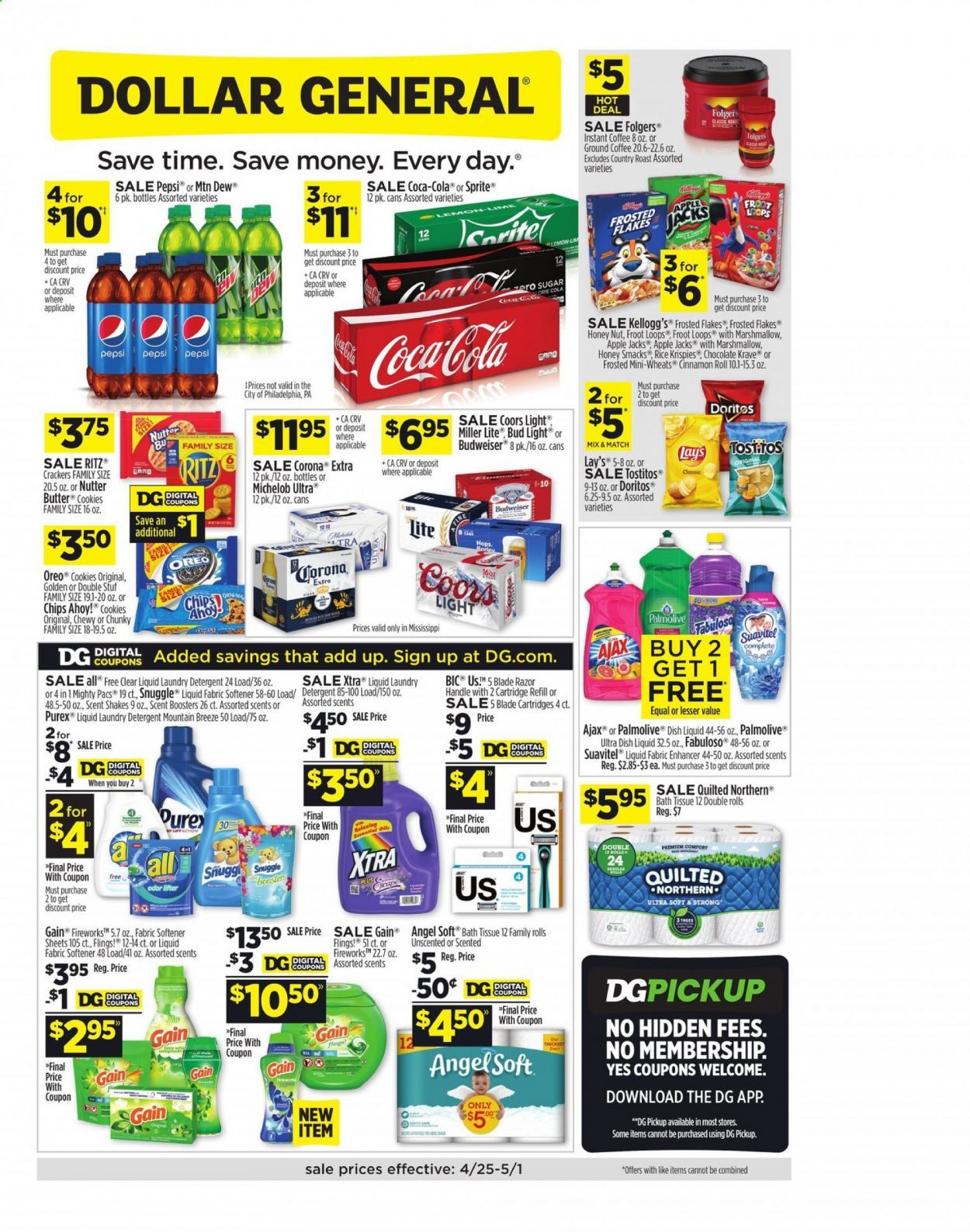 Dollar General (MS) Weekly Ad Flyer April 25 to May 1