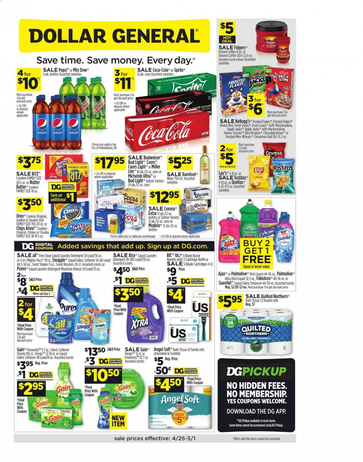 Dollar General (CA, NV) Weekly Ad Flyer April 25 to May 1