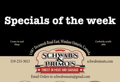 Schwab's & Primo's Flyer April 27 to May 1