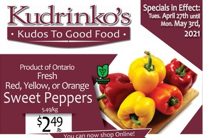 Kudrinko's Flyer April 27 to May 3