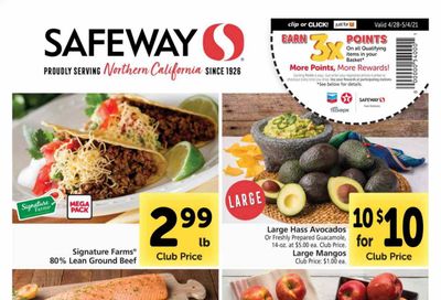 Safeway (AZ, CA, CO, HI, MD, NE, OR, VA, WA) Weekly Ad Flyer April 28 to May 4