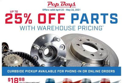 Pep Boys Weekly Ad Flyer April 25 to May 22