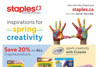 Staples Flyer April 28 to May 4