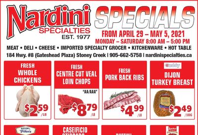 Nardini Specialties Flyer April 29 to May 5