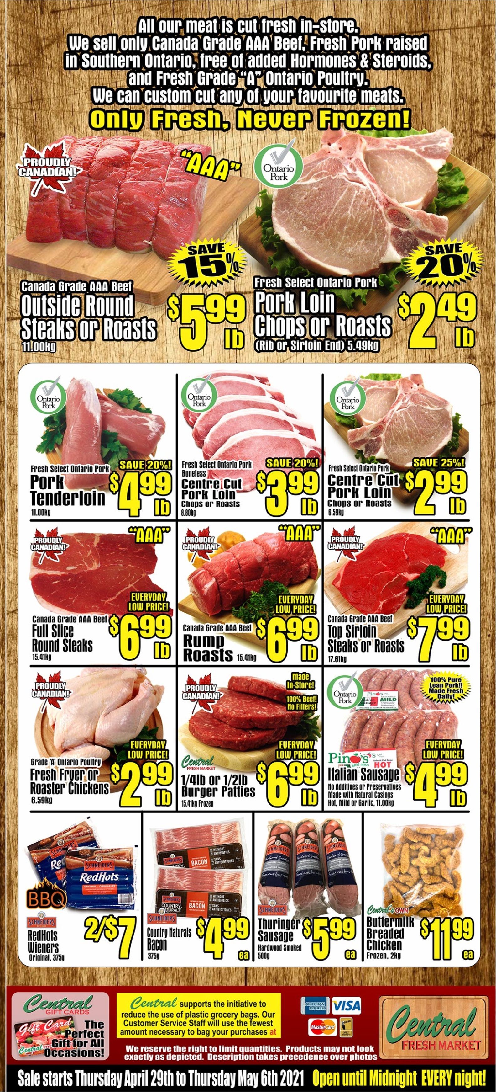Central Fresh Market Flyer April 29 to May 6