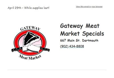 Gateway Meat Market Flyer April 29 to May 5