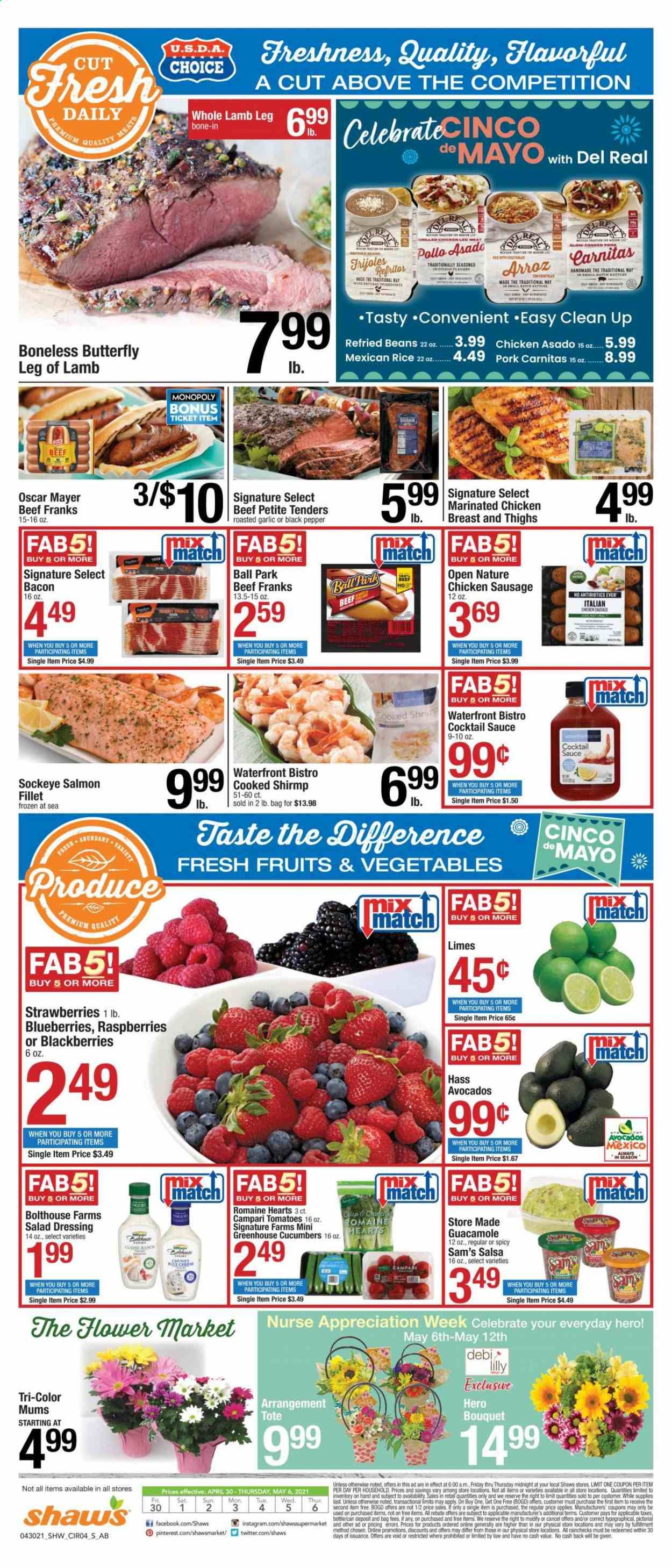 Shaw’s (MA, ME, NH, RI, VT) Weekly Ad Flyer April 30 to May 6