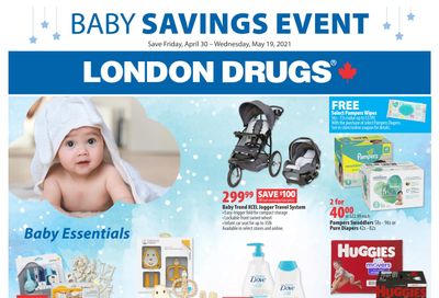 London Drugs Baby Savings Event Flyer April 30 to May 19