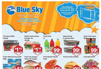 Blue Sky Supermarket (North York) Flyer October 18 to 24