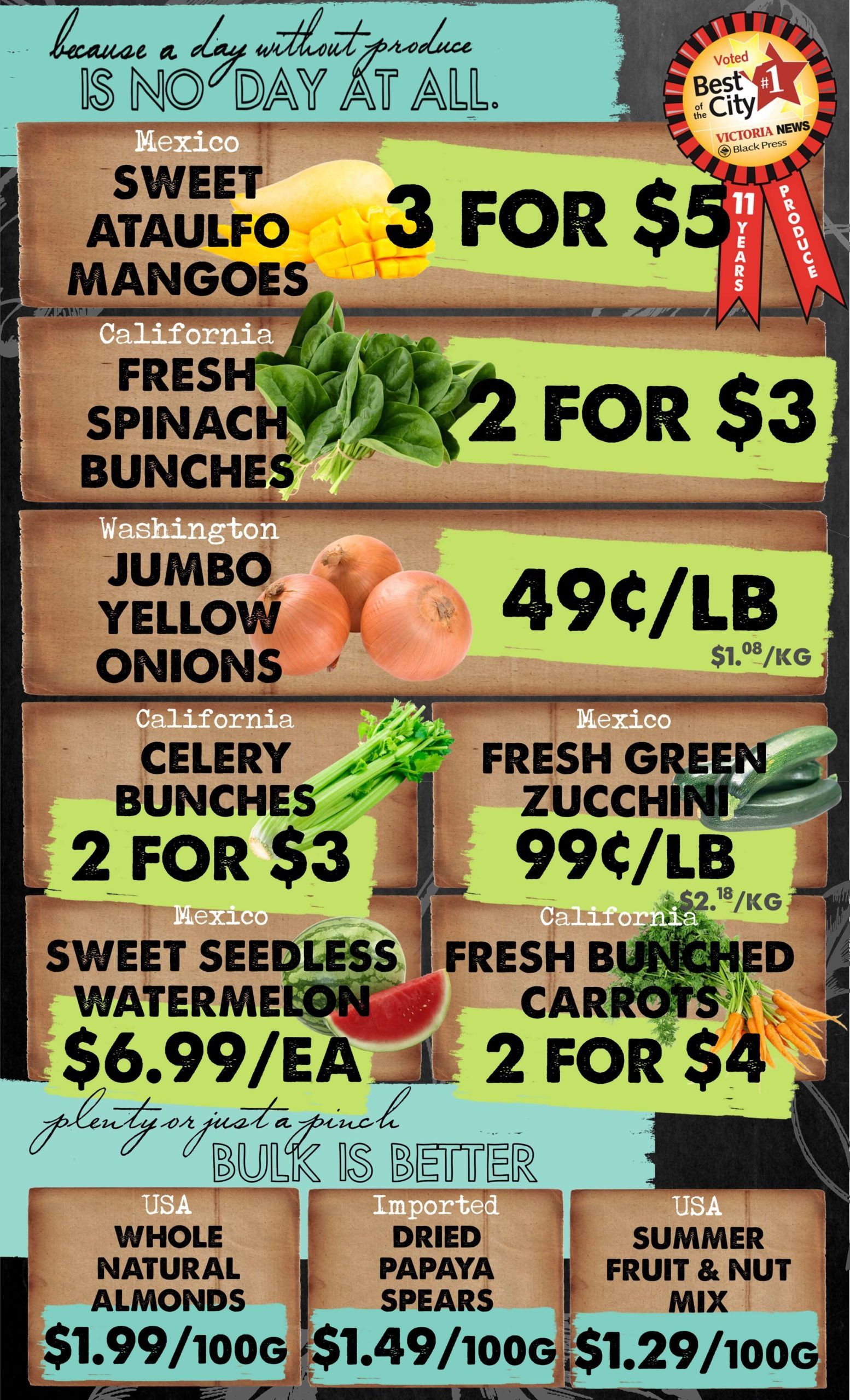 The Root Cellar Flyer April 29 to May 5