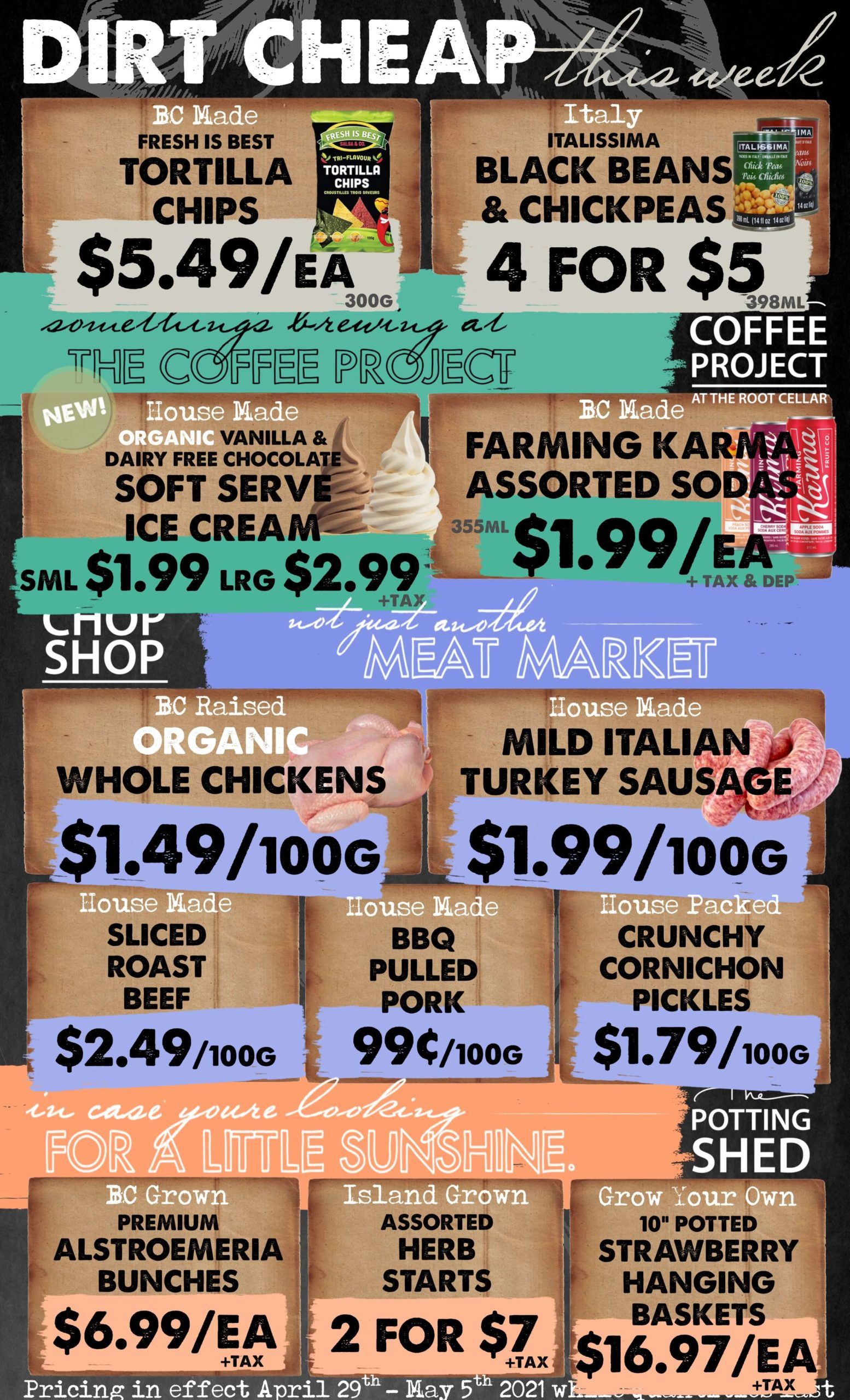 The Root Cellar Flyer April 29 to May 5