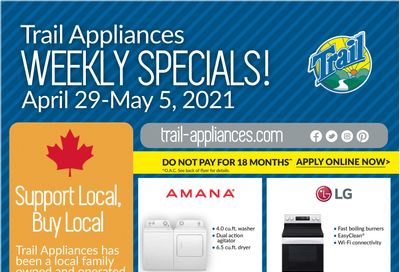 Trail Appliances (AB & SK) Flyer April 29 to May 5