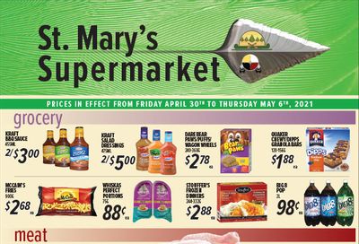 St. Mary's Supermarket Flyer April 30 to May 6