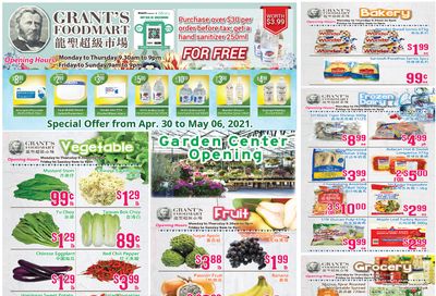 Grant's Food Mart Flyer April 30 to May 6