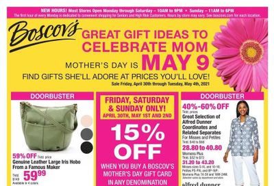 Boscov's Weekly Ad Flyer April 30 to May 4