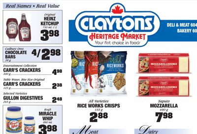 Claytons Heritage Market Flyer April 30 to May 6